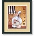 Jo Parry 'Cafe Milano Framed' Art Print