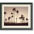 Michael Neubauer 'Platinum Palms II' Framed Art Print