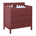DaVinci Roxanne 3 Drawer Changer in Red