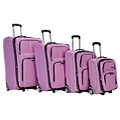 Rockland Presidential Pink 4-piece Luggage Set