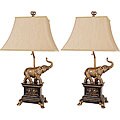 Safari Elephant Lamps (Set of 2)