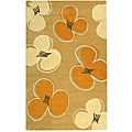 Daisy Gold New Zealand Wool Rug (3'6 x 5'6)