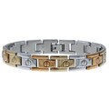 Tri-tone Stainless Steel Bracelet