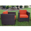 Modena Chair Set with Orange Cushions