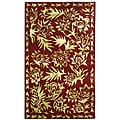 Treasures Red/ Greenish Gold Rug (1'9 x 2'10)