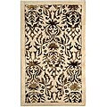 Luxury Beige/ Brown Rug (1'9 x 2'10)