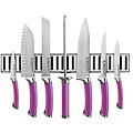 Ginsu Shoku Eggplant 8 Piece Cutlery Set with Magnetic Storage Bar