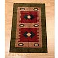 Amarilio Green/ Taupe Rug (3' x 5')