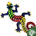 Metal 'Striped Gecko' Wall Art (Haiti)