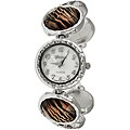 Geneva Platinum Women's Animal Print Toggle Watch