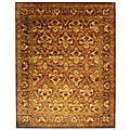 Handmade Kerman Sage/ Gold Wool Rug (9'6 x 13'6)