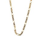Sterling Essentials 14K Gold over Sterling Silver 20-inch Figaro Chain