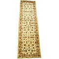 Indo Mahal Hand-Tufted Ivory Runner Rug (2'6 x 8')