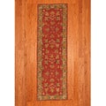 Indo Mahal Red Runner Rug (2'6 x 8')