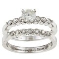 14k White Gold 1ct TDW Diamond Wedding Rings Set (G-H, I2)