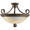 Windsor Manor 2-light Semi-flush Grecian Stone Fixture