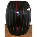 Pumpkin Dark Burgundy Mix Ceramic Stool