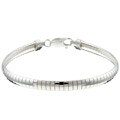 Sterling Essentials Sterling Silver 8-inch Omega Bracelet (6mm)