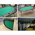 Texas Hold'em 73-inch 8-person Poker Table with Folding Legs