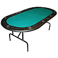 Texas Hold'em 84-inch 10-player Poker Table with Folding Legs