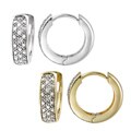 Diamond Accent Mini-hoop Earrings
