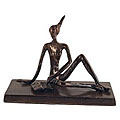 Handcrafted Reading Girl Sculpture