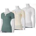 Energie Brand Junior's Pointelle Knit Henley