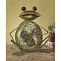 Metallic Figurine Frog Fan
