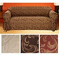 Catherine Round-arm Jacquard Sofa Slipcover