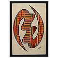 Batik 'Gye Nyame' Painting (Ghana)