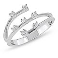 10k White Gold 1/10ct TDW Diamond Ring (I-J, I2-I3)