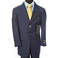 Ferrecci Boy's Navy Blue Three-button Suit