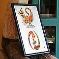 'Gye Nyame and Sankofa' Hanging Art (Ghana)