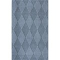 Handmade Alexa Neutrals and Textures Diamonds Slate Wool Rug (5' x 8')