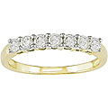 10k Gold 1/2ct TDW Diamond Semi-eternity Band (I-J, I2)