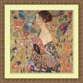 Gustav Klimt 'Donna con Ventaglio (Woman with Fan)' Art Print