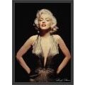 'Marilyn Monroe (Gold)' Framed Textured Art
