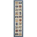 Hand-hooked Sailor Ivory Wool Runner (2'6 x 8')