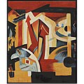 Are you looking for information about abstract painting Kielen 'Abstract Composition' Framed Oil Painting on Canvas