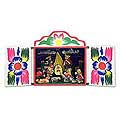 Painted Wood 'Chapel of Loreto' Retablo (Peru)