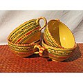 Set of 4 Solena 5-inch Latte/ Soup Mugs (Tunisia)