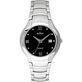 Peugeot Men's Stainless Steel Black Dial Watch