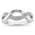 Sterling Silver 1/10ct TDW Diamond Ring (J-K, I3)