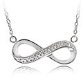 Sterling Silver Diamond Accent Infinity Necklace