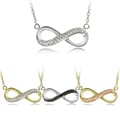 DB Designs Sterling Silver Diamond Accent Infinity Necklace