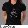 Los Angeles Pop Art Women's 'Yoga Poses' T-shirt