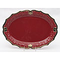 Certified International Regency Burgundy 18-inch Oval Platter