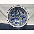 Aqua Fish 14-inch Round Serving Bowl (Tunisia)