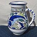 Aqua Fish Large Pitcher (Tunisia)