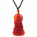 Agate Buddha Pendant Necklace (China)